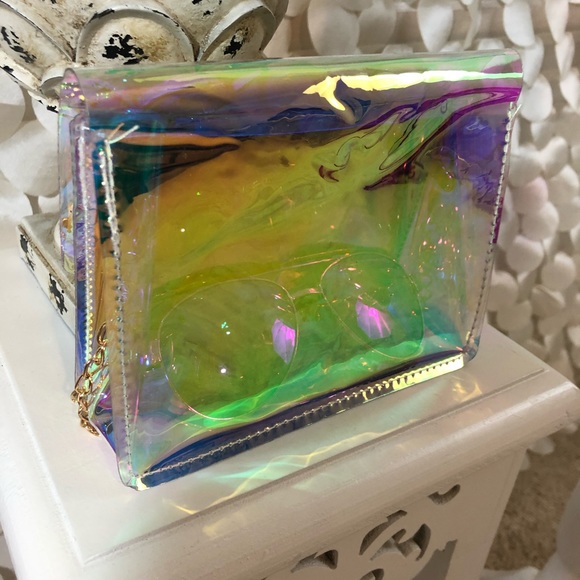 Holographic Cross Body Chain Purse - Picture 2 of 5
